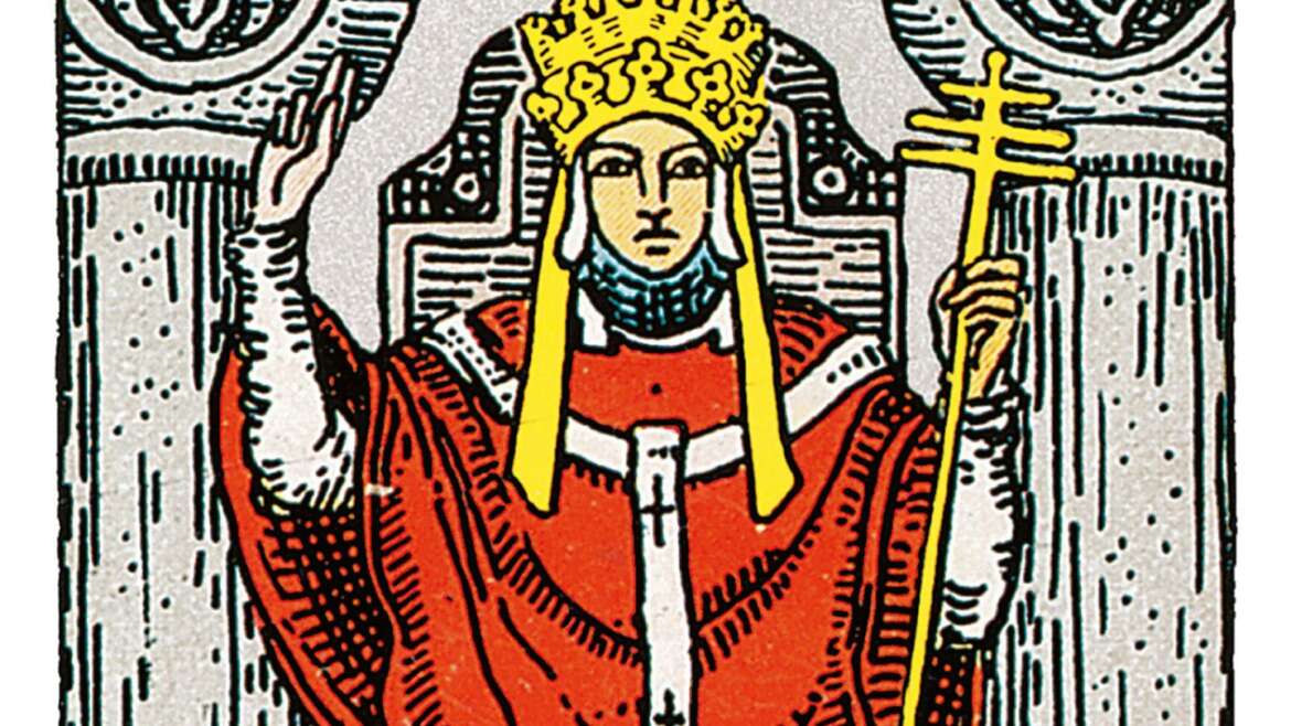 Der Hierophant – spiritueller Lehrer im Tarot, steht für Weisheit, Tradition und innere Führung.